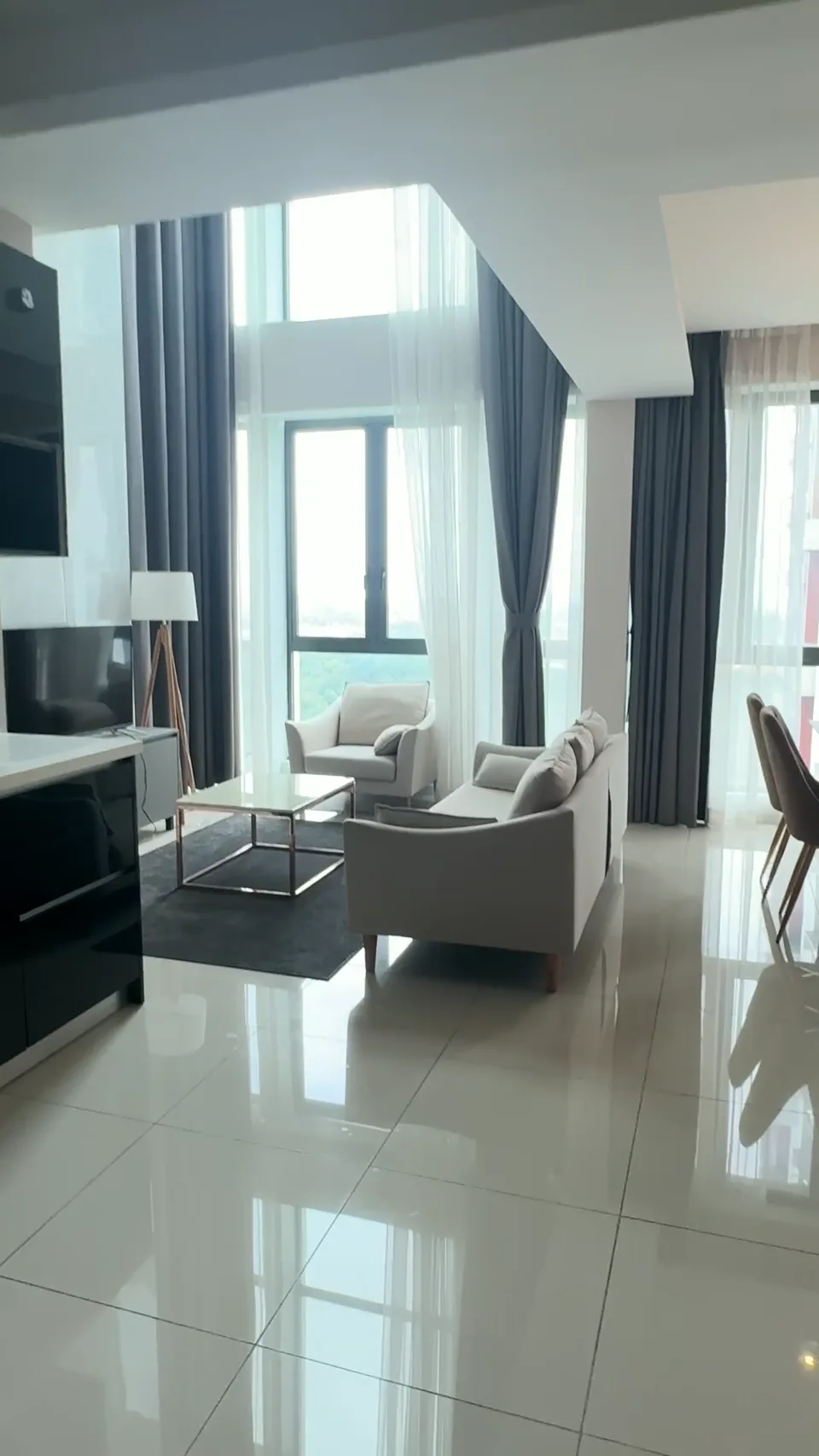 Actual Elysia duplex living room